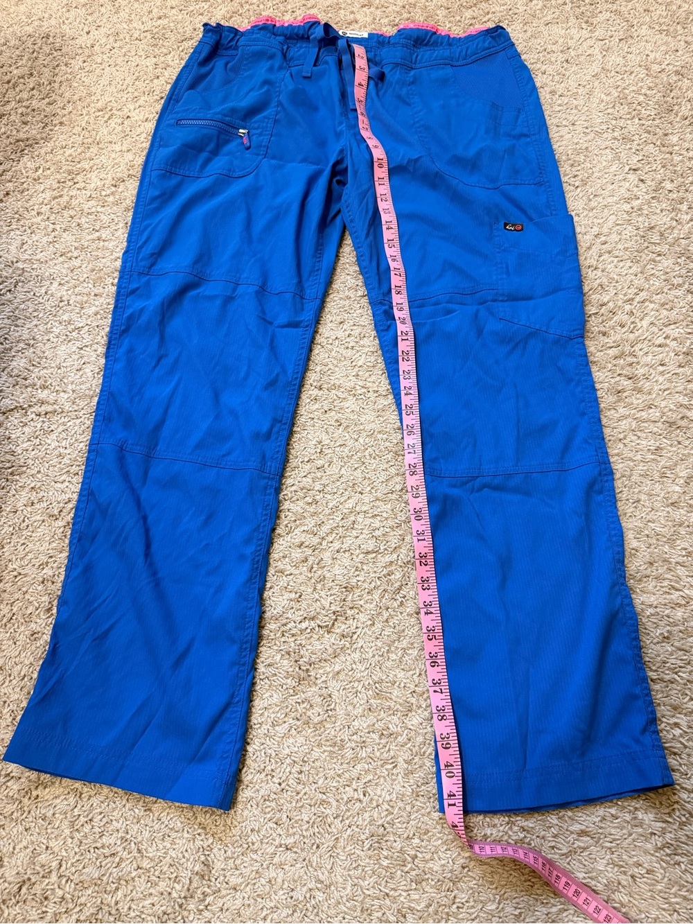 Koi Scrub Drawstring Pants in Royal Blue - Picture 5 of 8